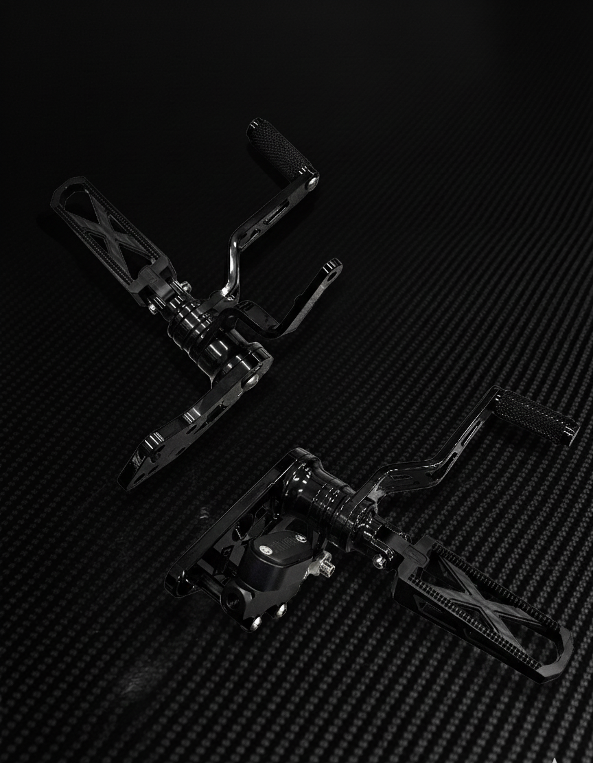 Harley Stainless Forward Controls Black