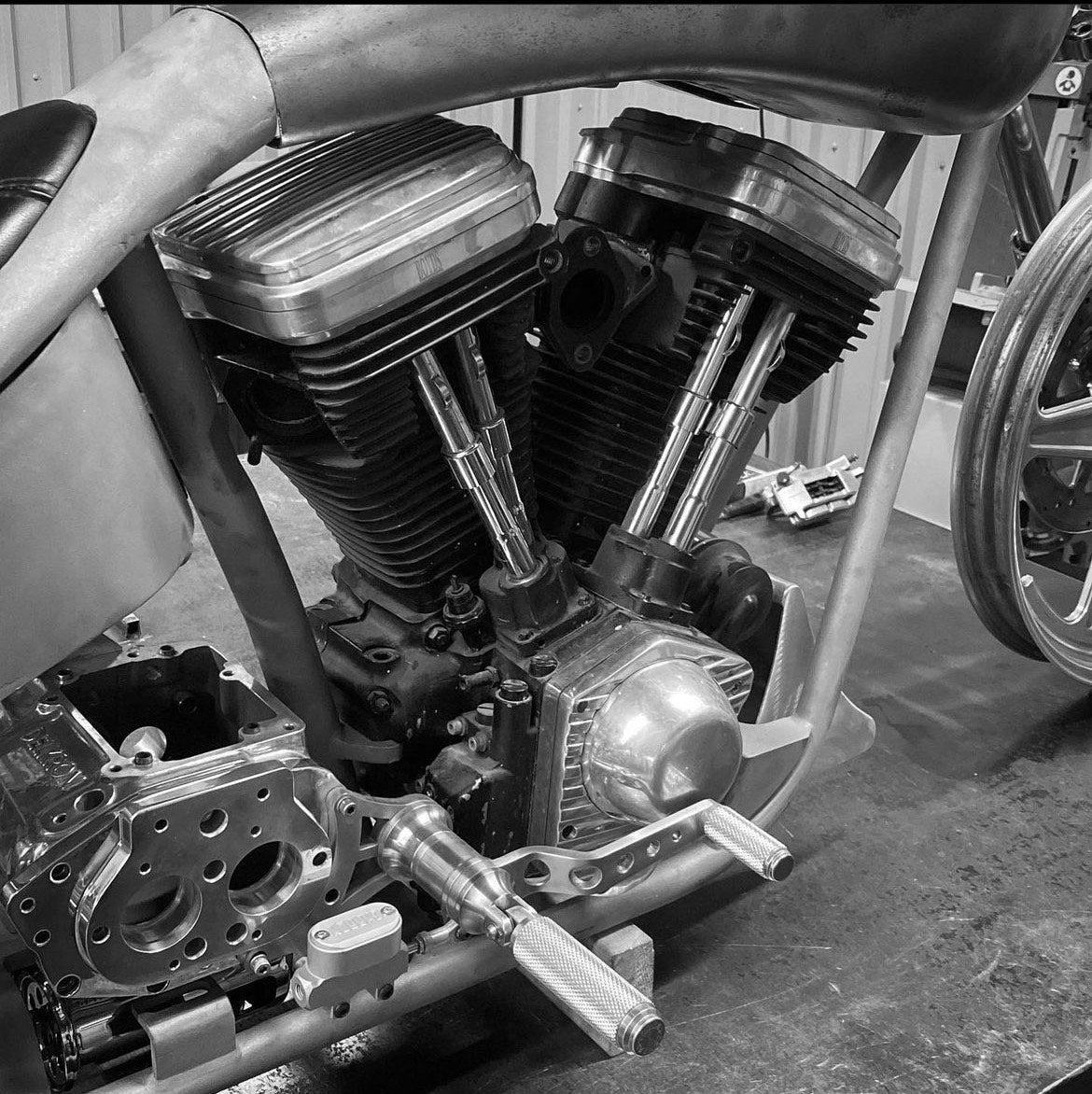 Harley Evo Mid Controls Full Stainless