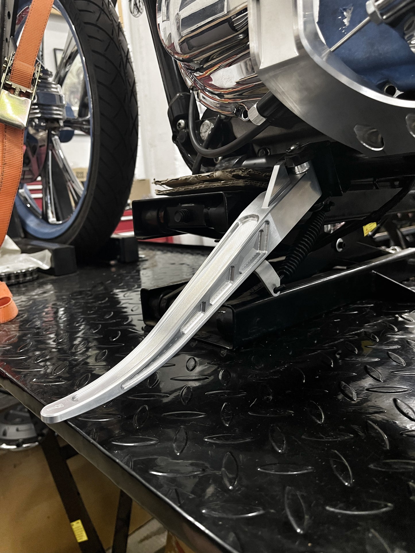 Harley Sportster Aluminum Kickstand Slotted (04-UP)