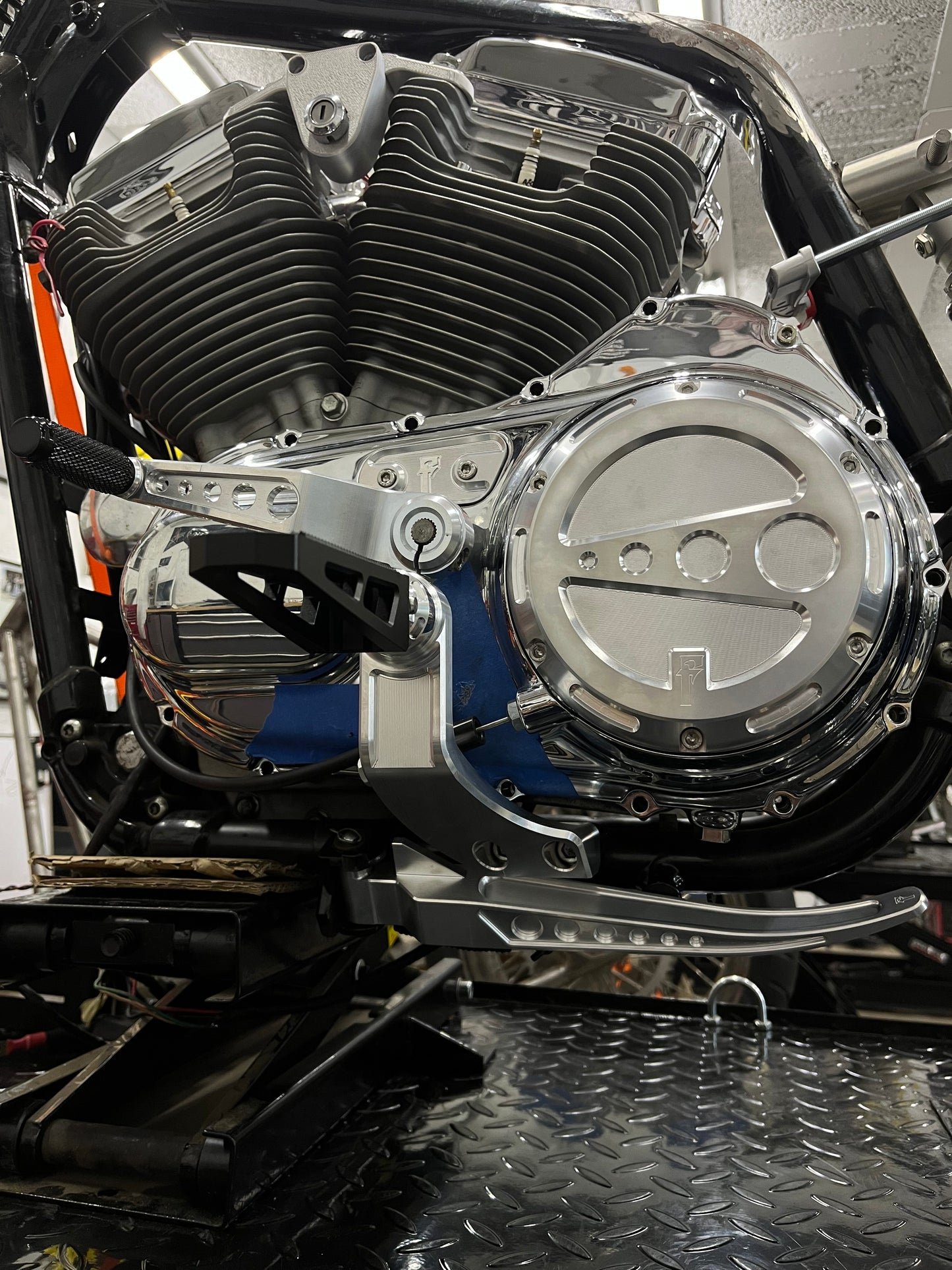 Harley Sportster Mid Controls Speed Holes (04-13)
