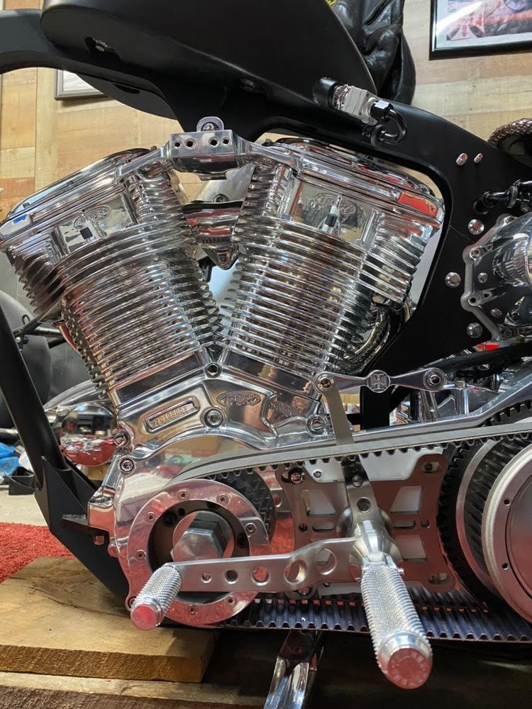 Harley Evo Mid Controls Full Stainless