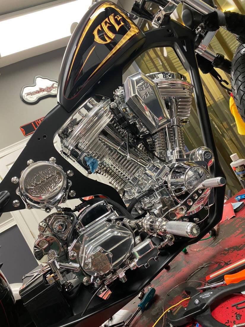 Harley Evo Mid Controls Full Stainless