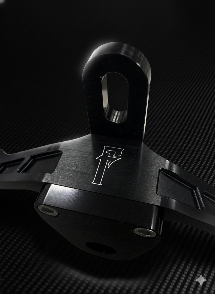 Harley Evo Top Motor Mount Black