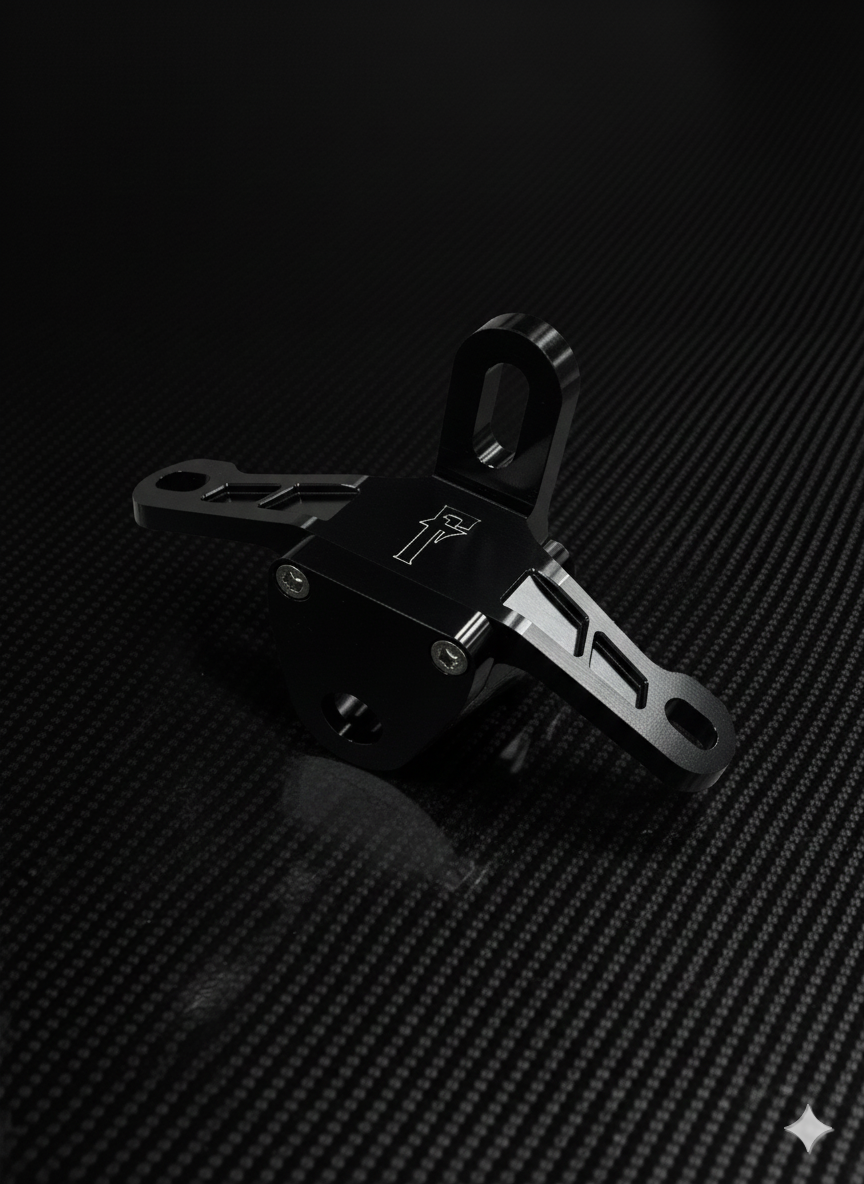 Harley Evo Top Motor Mount Black