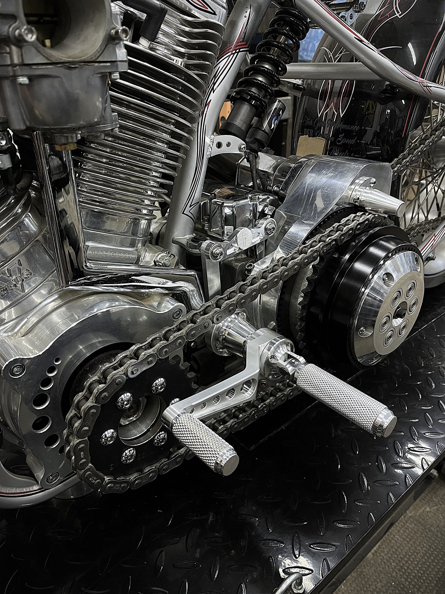 Harley TCP Chain Drive Mid Controls